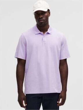 lululemon men’s cotton  pique short sleeve polo